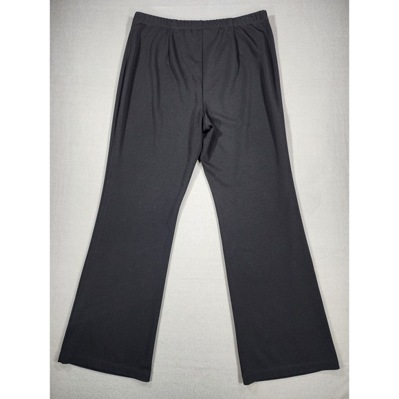 Susan Graver Pants - Susan Graver Black Large Pull on Dress Pant Bootcut Office Work Comfort Lounge